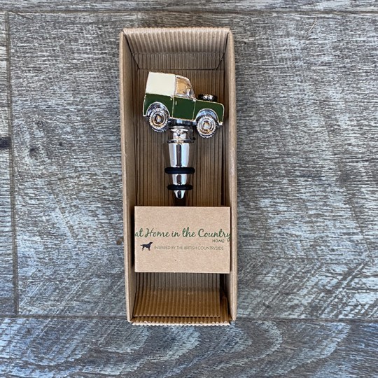 Green Land Rover 4X4 Bottle Stopper