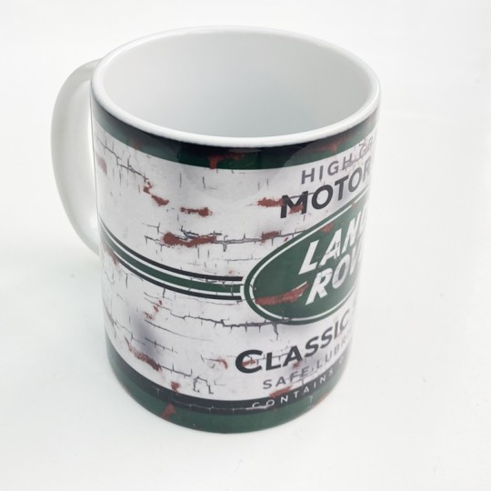 Land Rover Motor Oil Can Mug