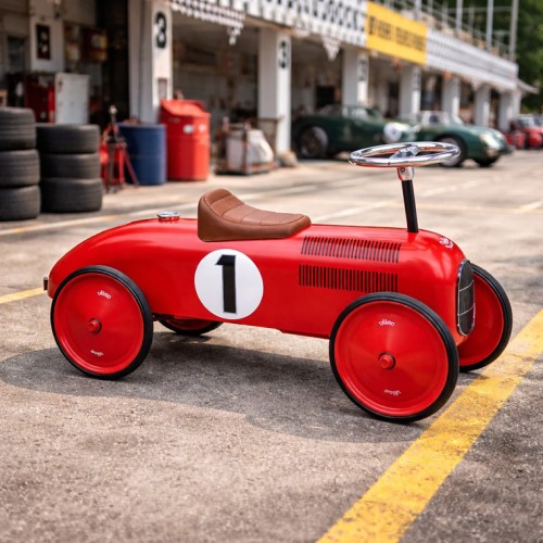 Vilac Metal Ride-On Car Red