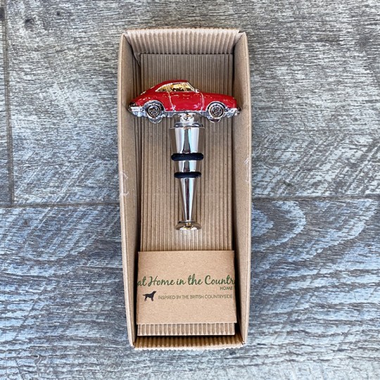 Red Sports Car Bottle Stopper