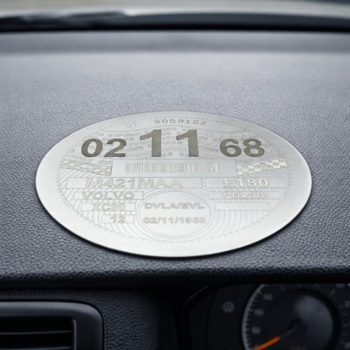 Personalised Engraved Tax Disc Coaster Personalised Engraved Tax Disc Coaster