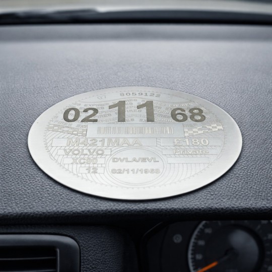 Personalised Engraved Tax Disc Coaster