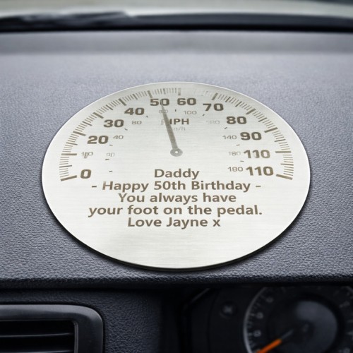 Personalised Speedometer Coaster Personalised Speedometer Coaster