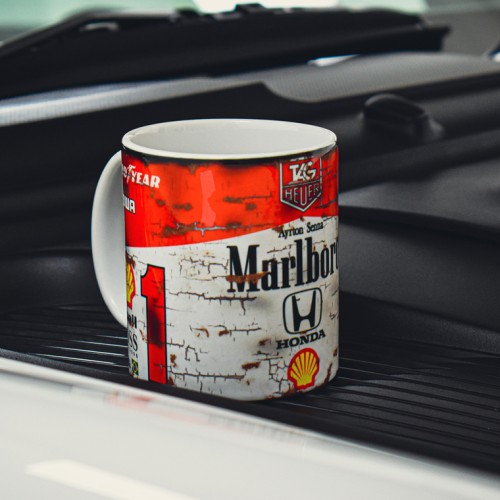 Ayrton Senna Marlboro Racing Mug