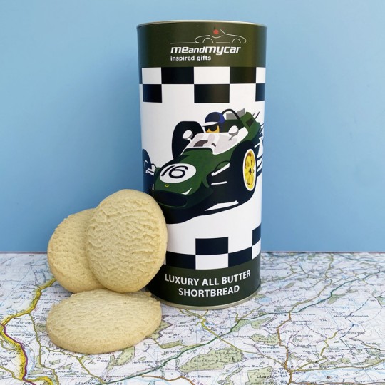 Classic Racing Car Shortbread Biscuits