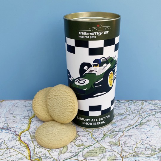 Classic Racing Car Shortbread Biscuits