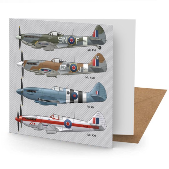Spitfire Greetings Card