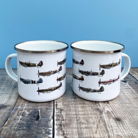 History of the Spitfire Enamel Mug