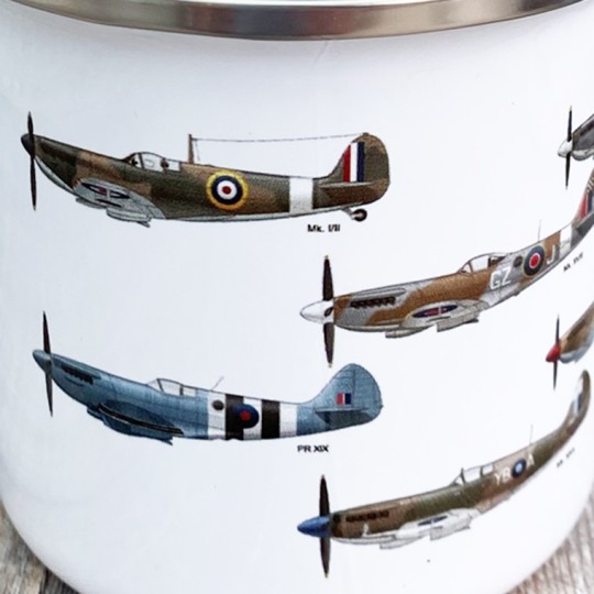 History of the Spitfire Enamel Mug