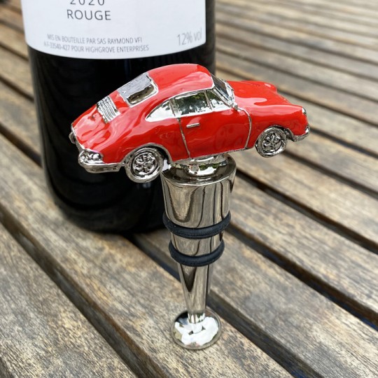 Red Sports Car Bottle Stopper
