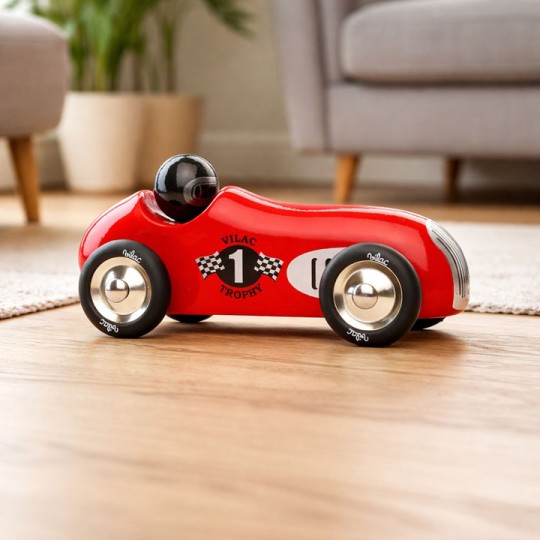 Vilac Vintage Racing Car Red
