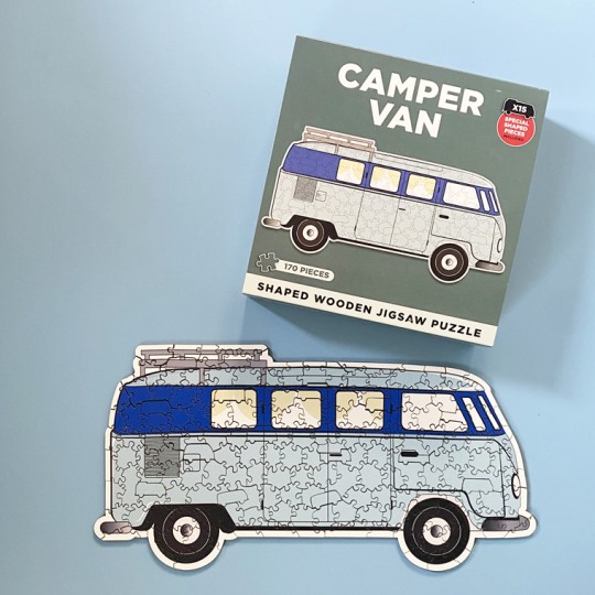 Wooden Shaped Camper Van Jigsaw