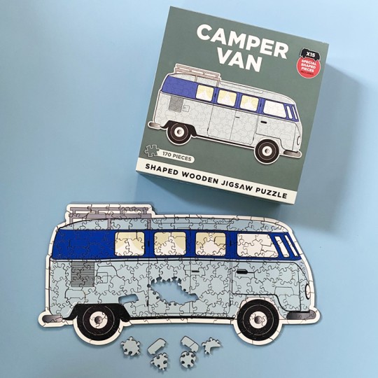 Wooden Shaped Camper Van Jigsaw