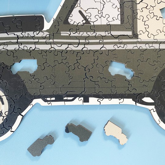 Wooden Shaped Land Rover Jigsaw