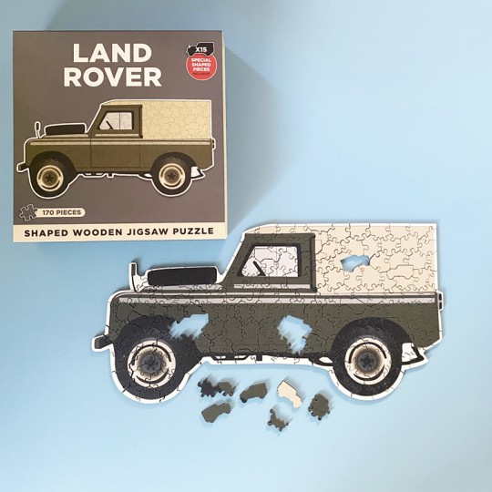 Wooden Shaped Land Rover Jigsaw