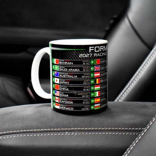 Formula 1 2027 Calendar Mug Formula 1 2027 Calendar Mug